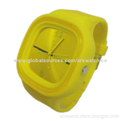 Silicone Analog Watch Cheap Price for Promotion, OEM and ODM Orders Welcomed